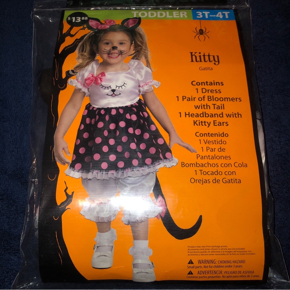 Kitty costume Girls Size 3T-4T
